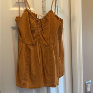 Hippie Rose Mustard Camisole Top